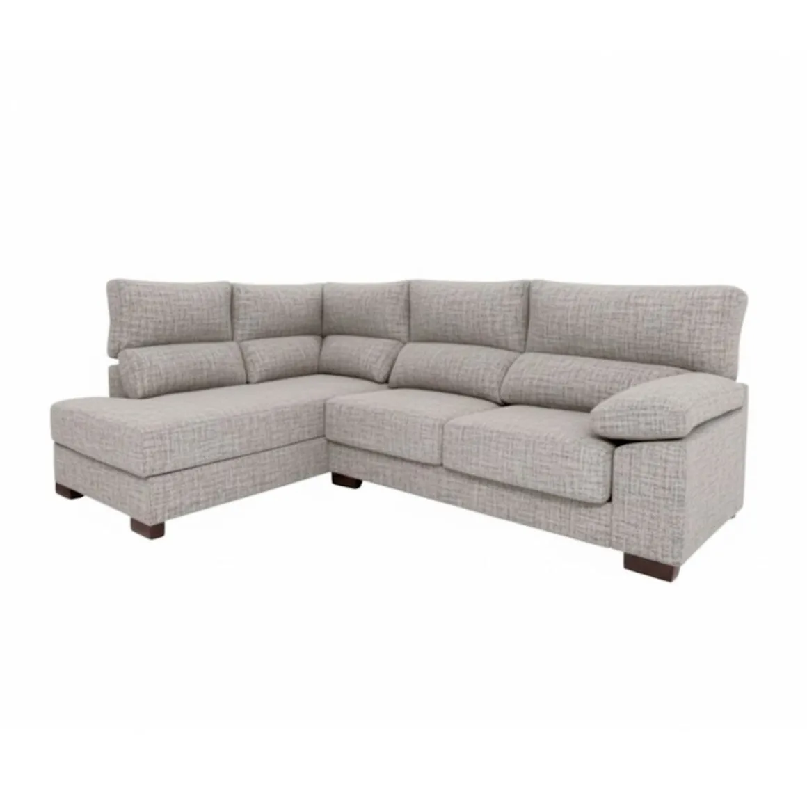 Sofá chaiselongue Meridien 3 plazas deslizante + reclinable tela Ópera 100x282x195 cm