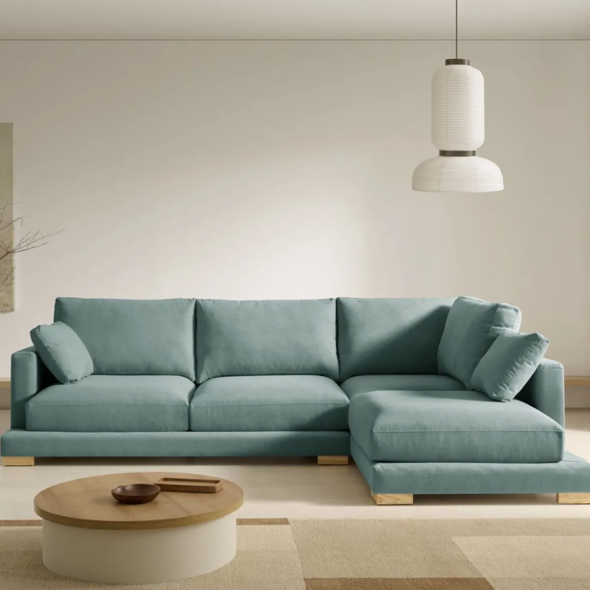 Sofá chaiselongue Nordic Grand Class 3 plazas 90x270x191 cm