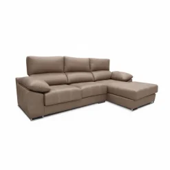 Sofá chaiselongue Paolo 3 plazas con USB tela Opera 300 cm