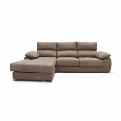 Sofá chaiselongue Paolo 3 plazas con USB tela Opera 300 cm