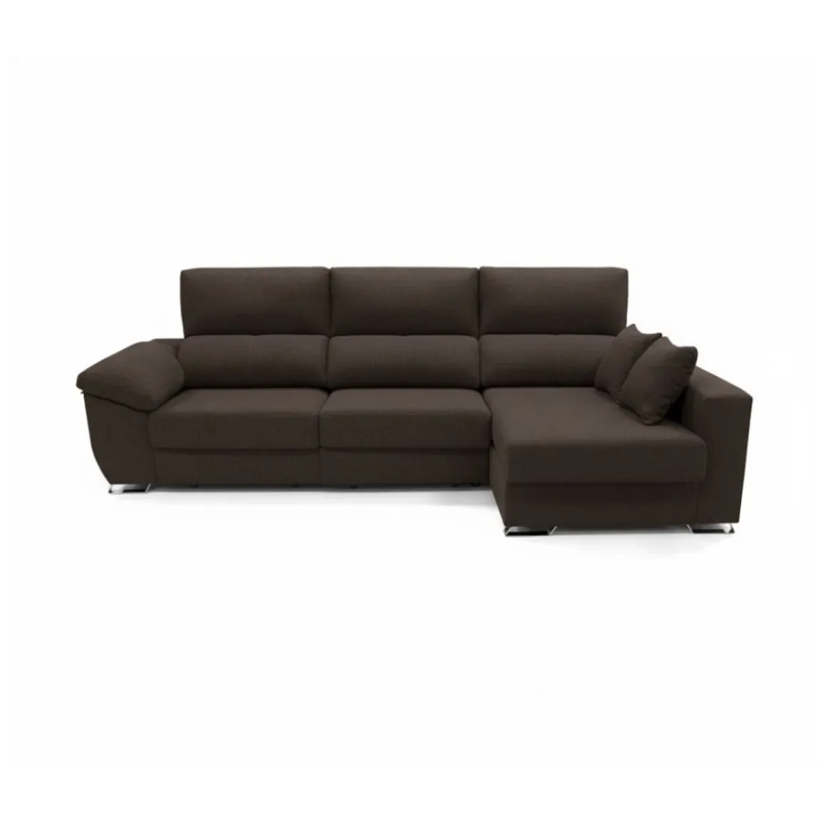 Sofá chaiselongue Ponza 3 plazas deslizante y reclinable tela Bergamo 275 cm