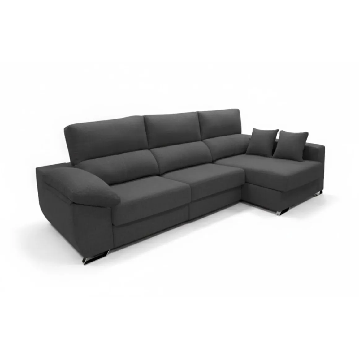Sofá chaiselongue Ponza 3 plazas deslizante y reclinable tela Opera 275 cm