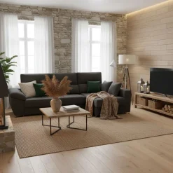 Sofá chaiselongue Ponza 3 plazas deslizante y reclinable tela Opera 275 cm