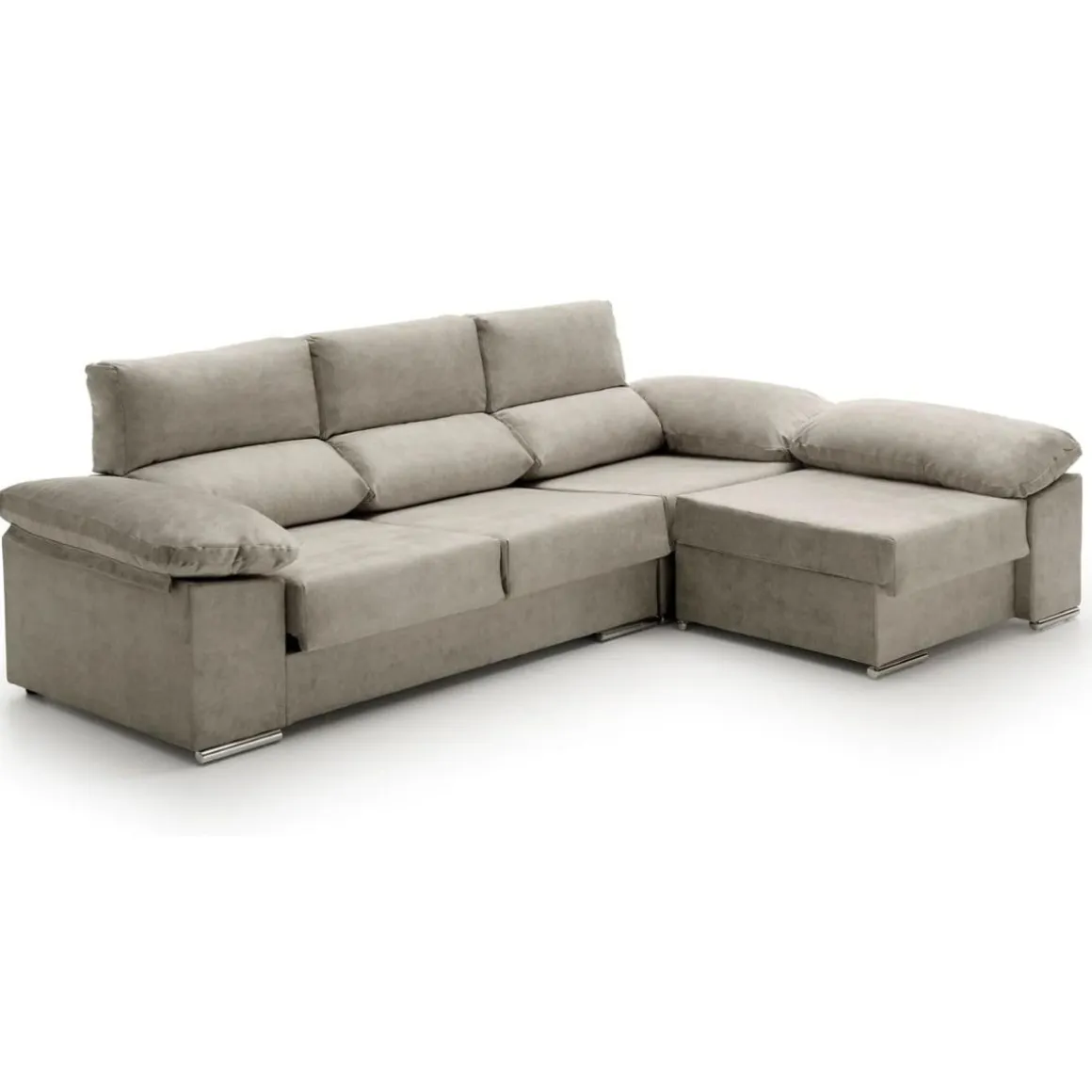Sofá chaiselongue reversible Anna Velare 3 plazas 102x260x150 cm