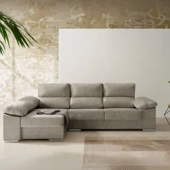 Sofá chaiselongue reversible Anna Velare 3 plazas 102x260x150 cm