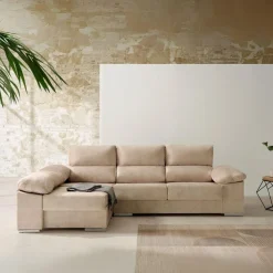 Sofá chaiselongue reversible Anna Velare 3 plazas 102x260x150 cm