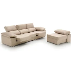 Sofá chaiselongue reversible Anna Velare 3 plazas 102x260x150 cm