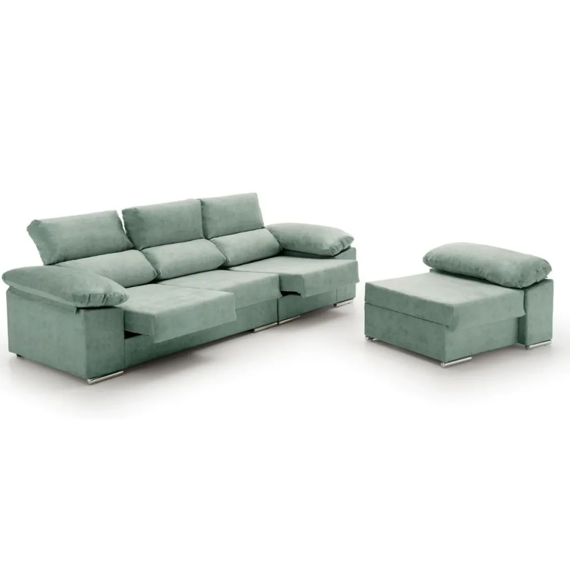 Sofá chaiselongue reversible Anna Velare 3 plazas 102x260x150 cm