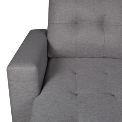 Sofá chaiselongue rinconera Aitana 4 plazas convertible en cama gris 96x298x212 cm