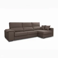 Sofá chaiselongue Sidney 3 plazas deslizante y reclinable tela Nevada 285 cm