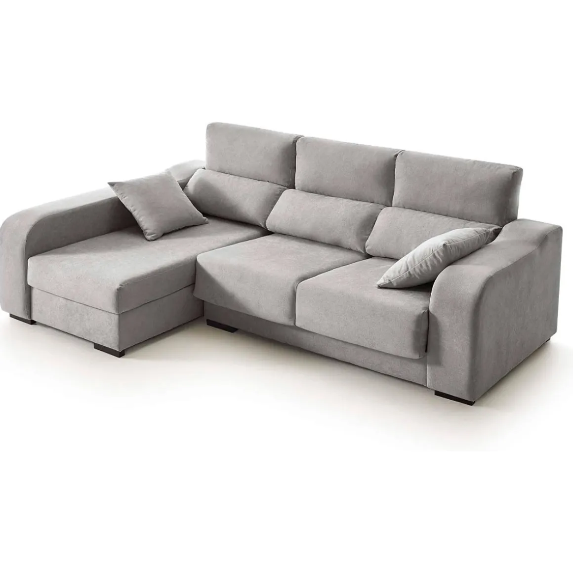 Sofá chaiselongue Zafiro 3 plazas con arcón 110x225x140 cm