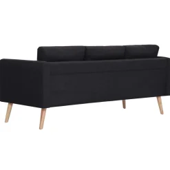 Sofá de 3 plazas Manacor tela 73x168x70 cm