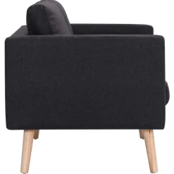 Sofá de 3 plazas Manacor tela 73x168x70 cm