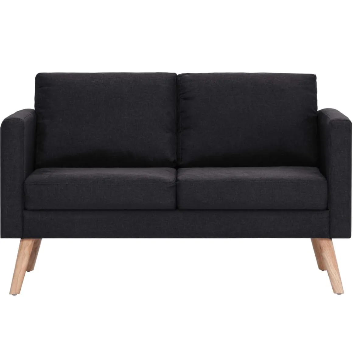 Sofá de 2 plazas Milo tapizado tela 73x116x70 cm