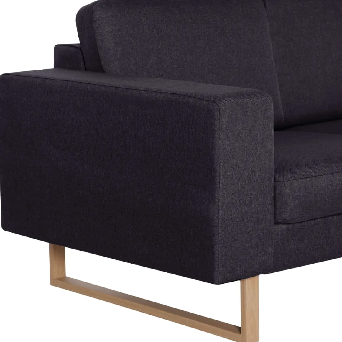 Sofá de 2 plazas Nara tapizado tela 75x156x82 cm