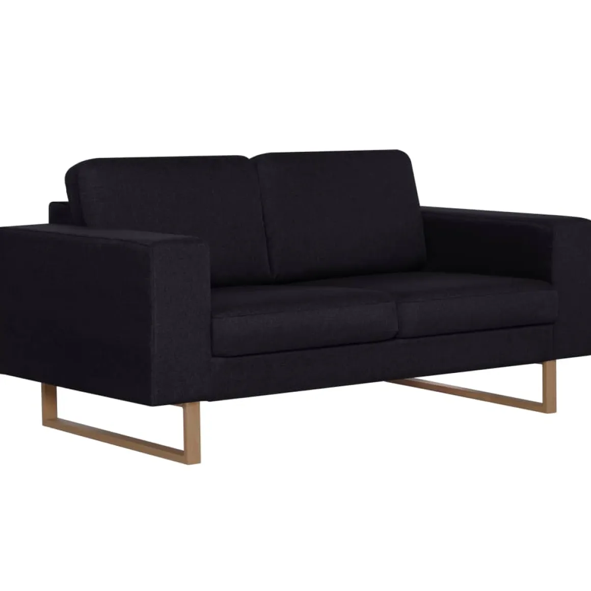 Sofá de 2 plazas Nara tapizado tela 75x156x82 cm