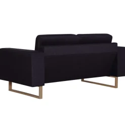 Sofá de 2 plazas Nara tapizado tela 75x156x82 cm