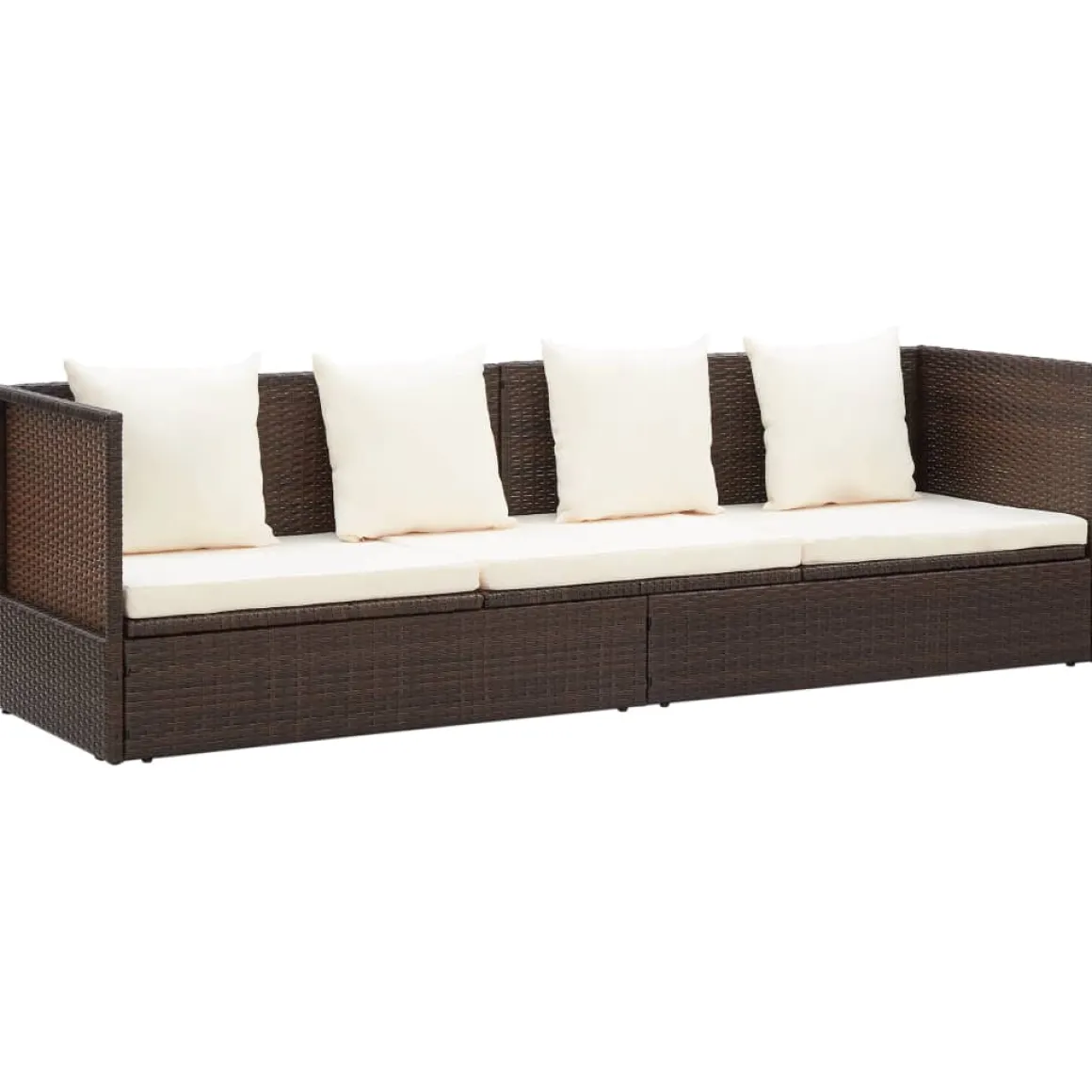 Sofá de exterior Selde tumbona reclinable 7 posiciones 58x200x60 cm