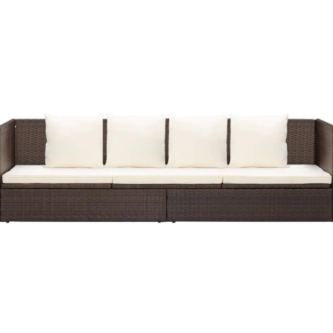 Sofá de exterior Selde tumbona reclinable 7 posiciones 58x200x60 cm