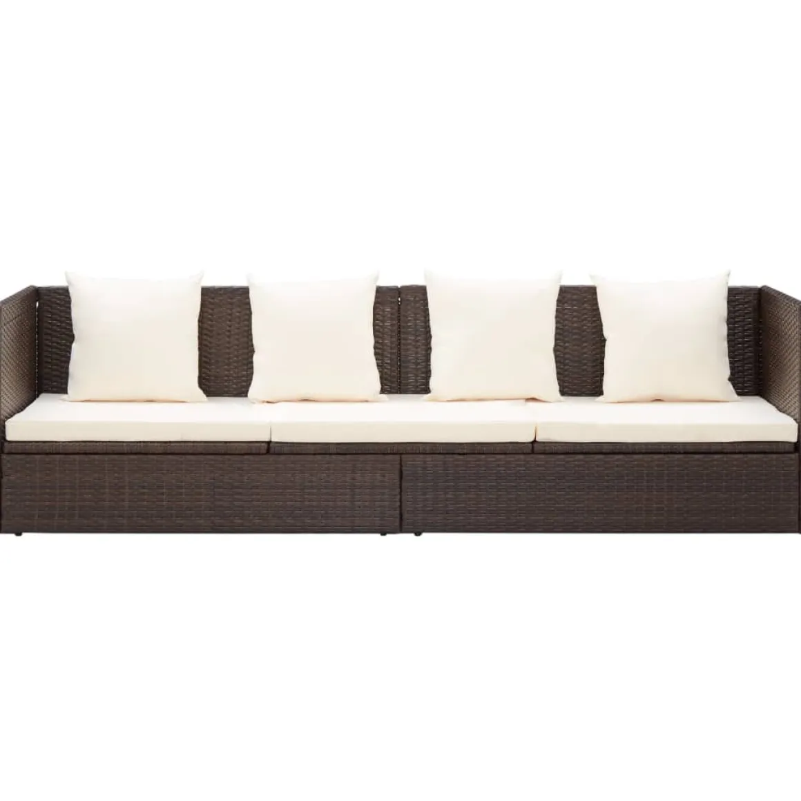 Sofá de exterior Selde tumbona reclinable 7 posiciones 58x200x60 cm