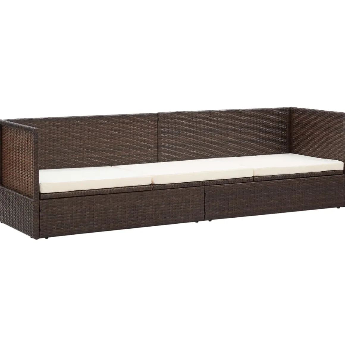 Sofá de exterior Selde tumbona reclinable 7 posiciones 58x200x60 cm