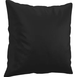 Sofá Fenix 3 plazas con cojines negro 80x198x77 cm