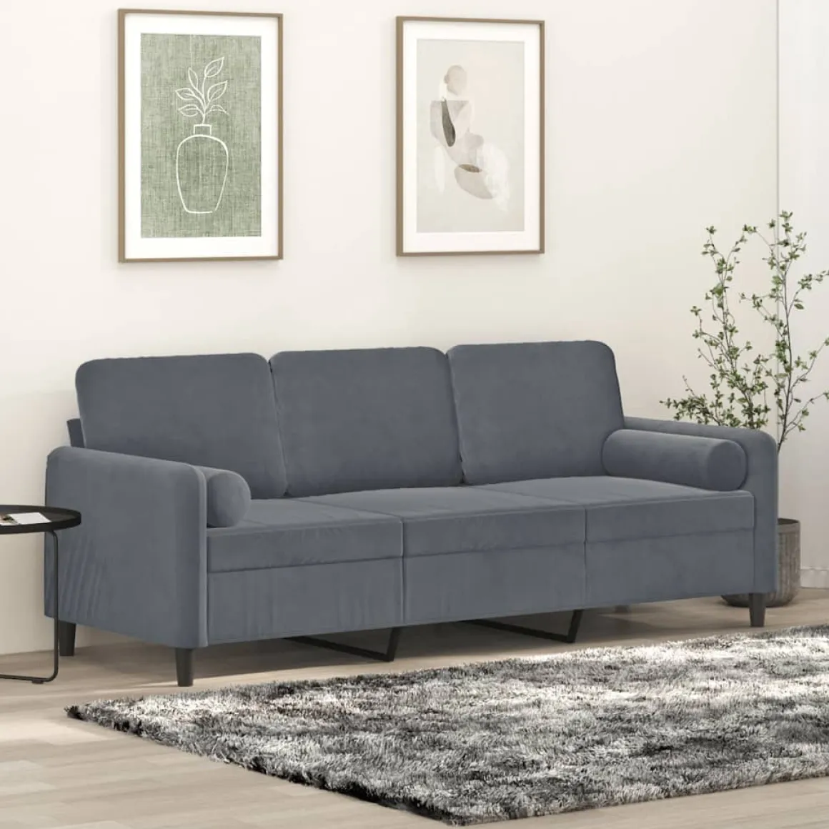 Sofá Latitud 3 plazas con cojines 80x180x77 cm