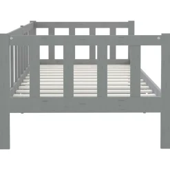 Sofá-cama de madera rústico 66x203x98 cm
