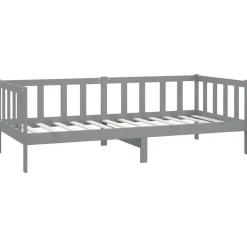 Sofá-cama de madera rústico 66x203x98 cm