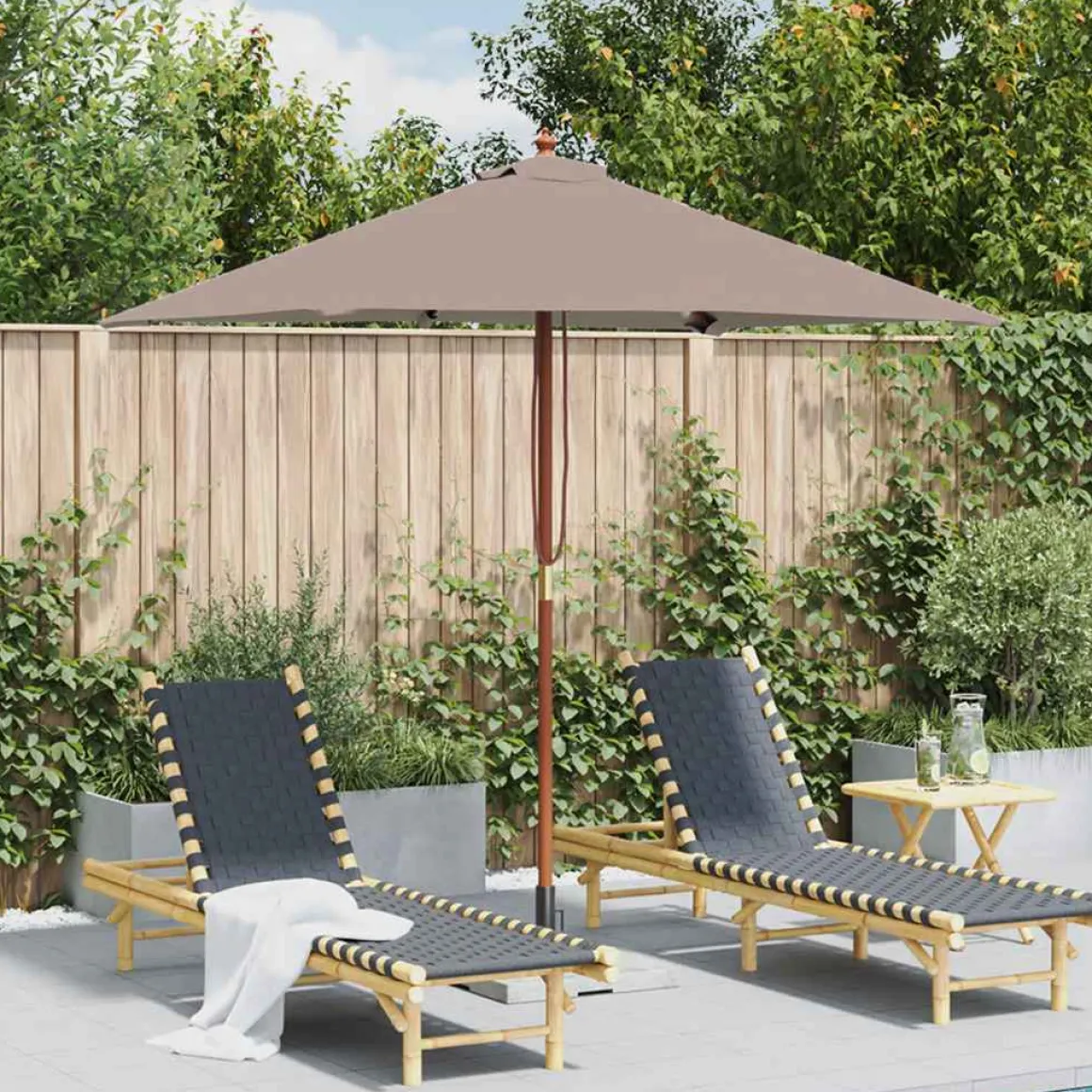 Sombrilla Capri plegable 235x150x200 cm