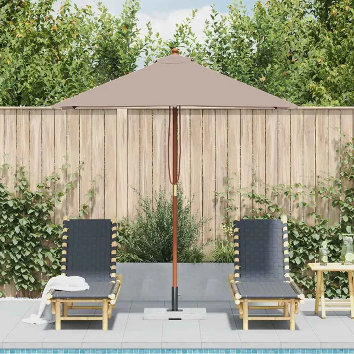 Sombrilla Capri plegable 235x150x200 cm