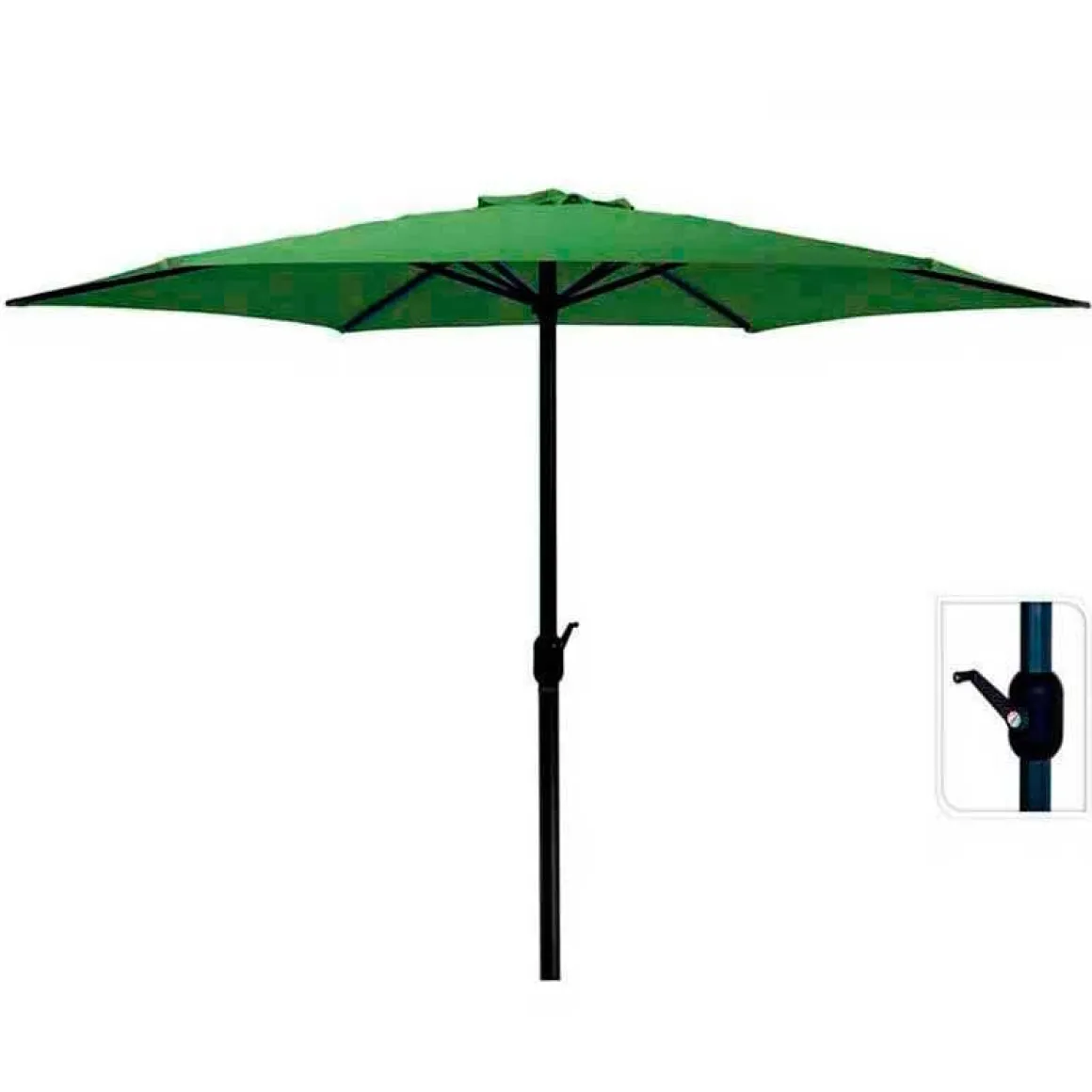 Sombrilla con manivela Ø300x248 cm