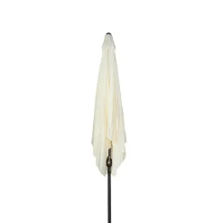 Sombrilla cuadrada Aktive Garden con doble techo mástil aluminio Ø48 mm crema 275x300x300 cm