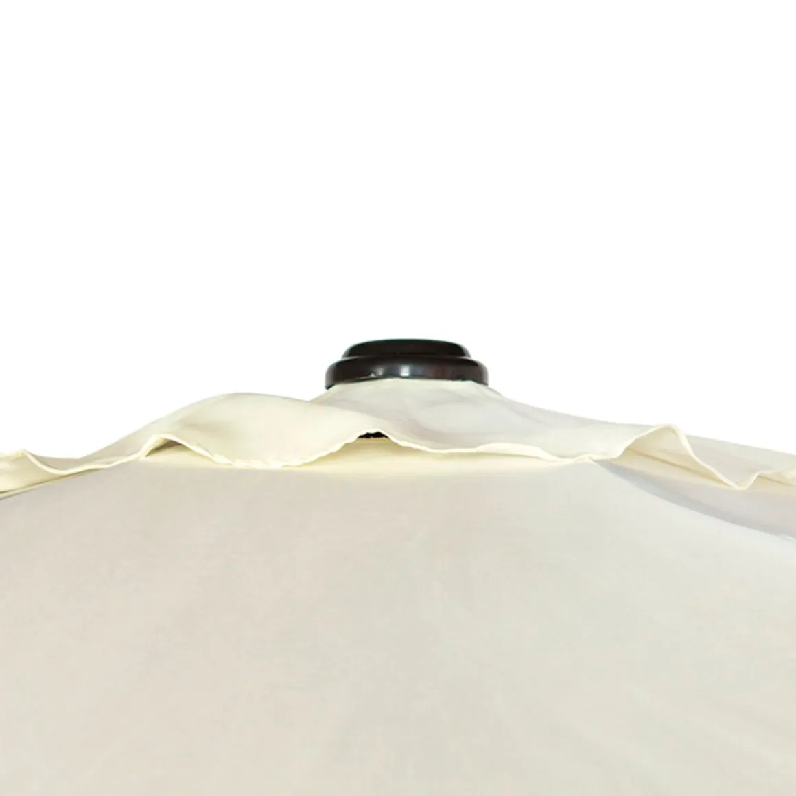 Sombrilla cuadrada Aktive Garden con doble techo mástil aluminio Ø48 mm crema 275x300x300 cm