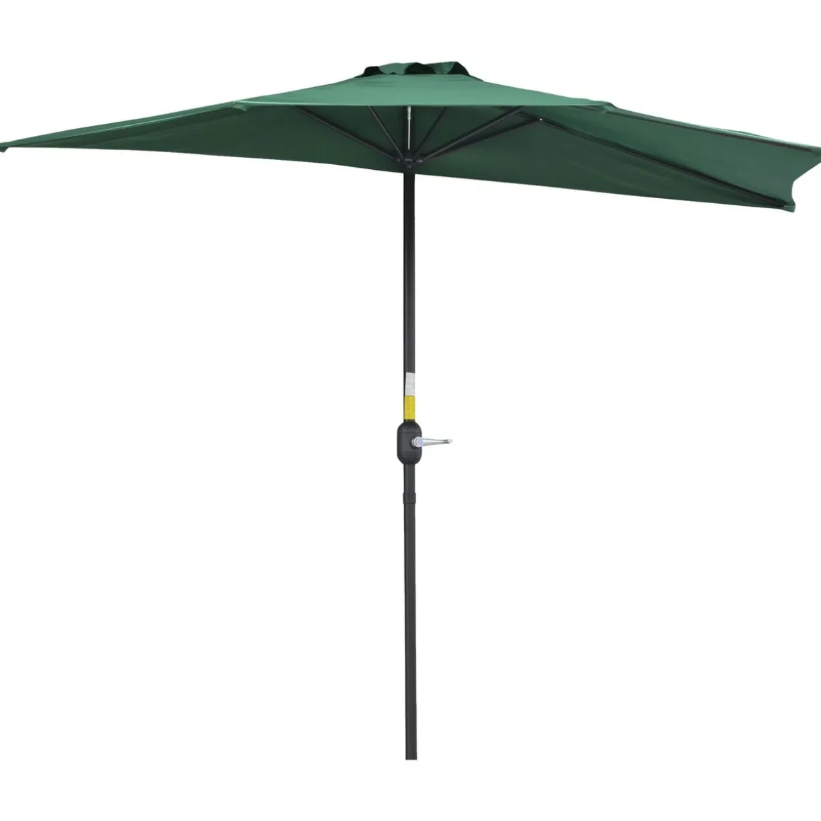 Sombrilla de jardín Outsunny con manivela 236x269x138 cm