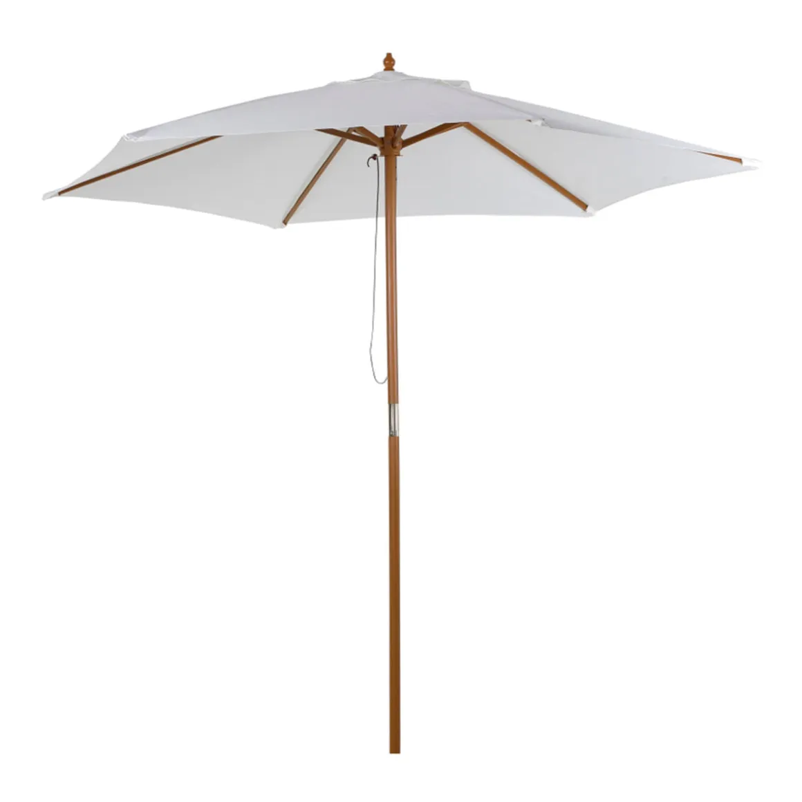 Sombrilla de jardín Outsunny sistema de polea con ventilación superior Ø250x230 cm