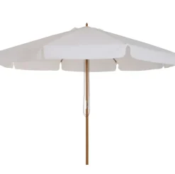 Sombrilla de jardín Outsunny sistema de polea beige Ø325x250 cm