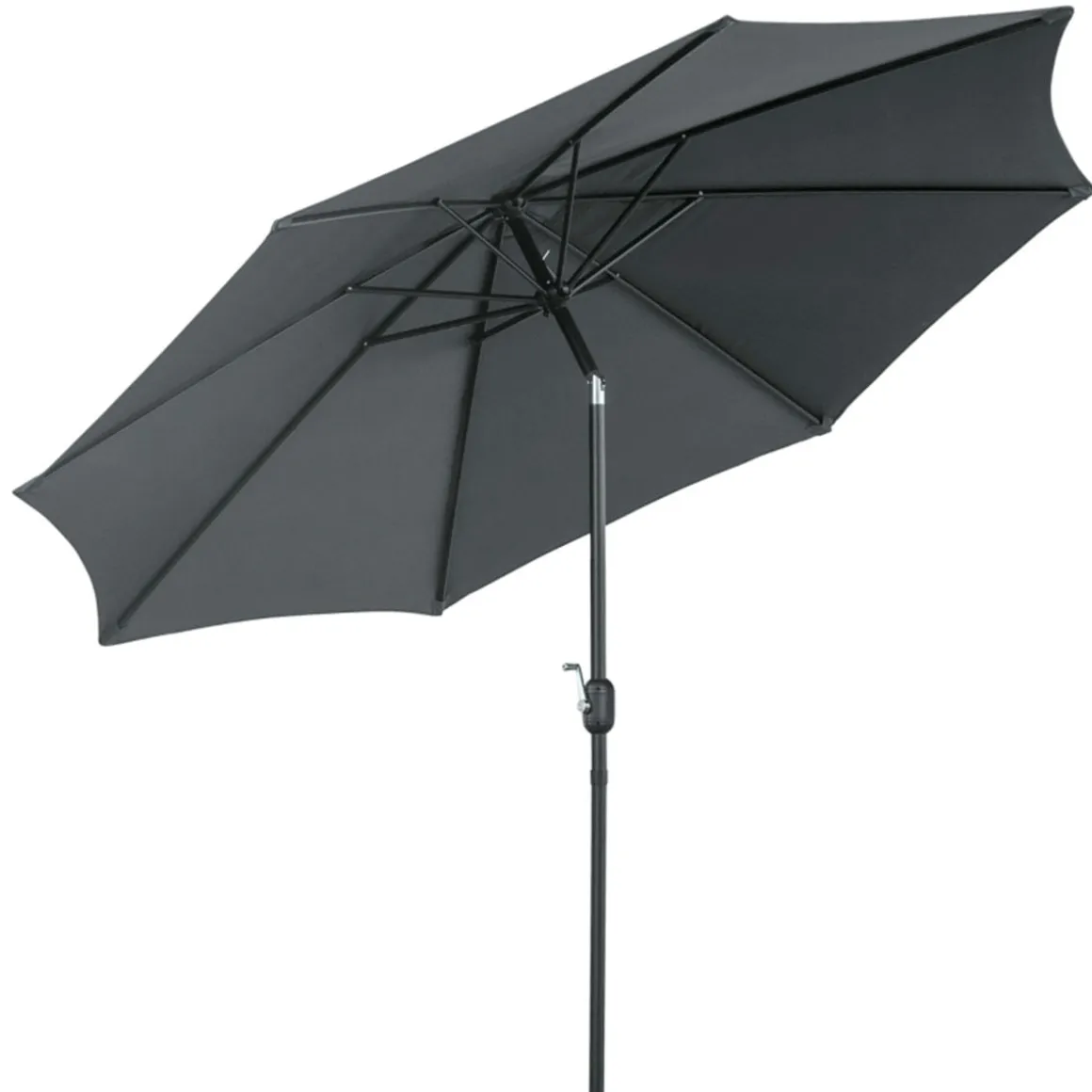 Sombrilla de jardín Outsunny con manivela inclinable y desmontable Ø295X250 cm