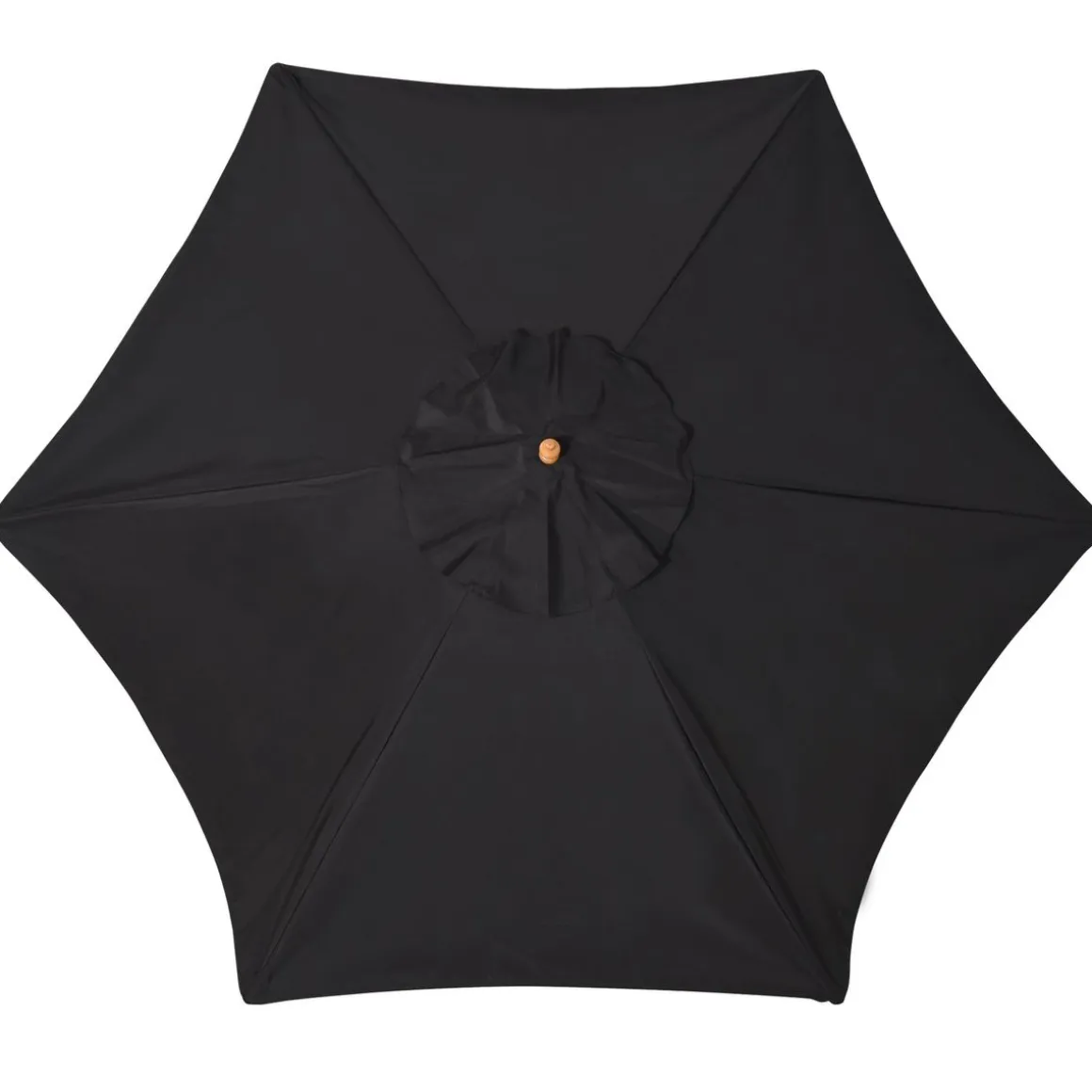 Sombrilla de jardín Outsunny apertura con cuerda negro Ø250x230 cm