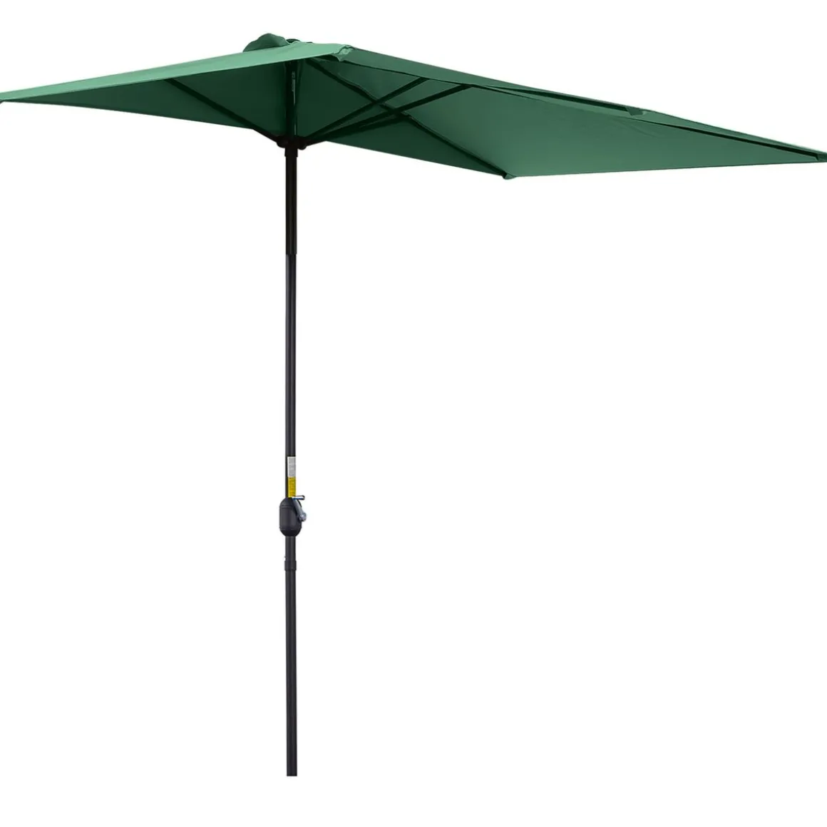 Sombrilla de pared Boston Outsunny protección UV30+ verde 245x230x130 cm