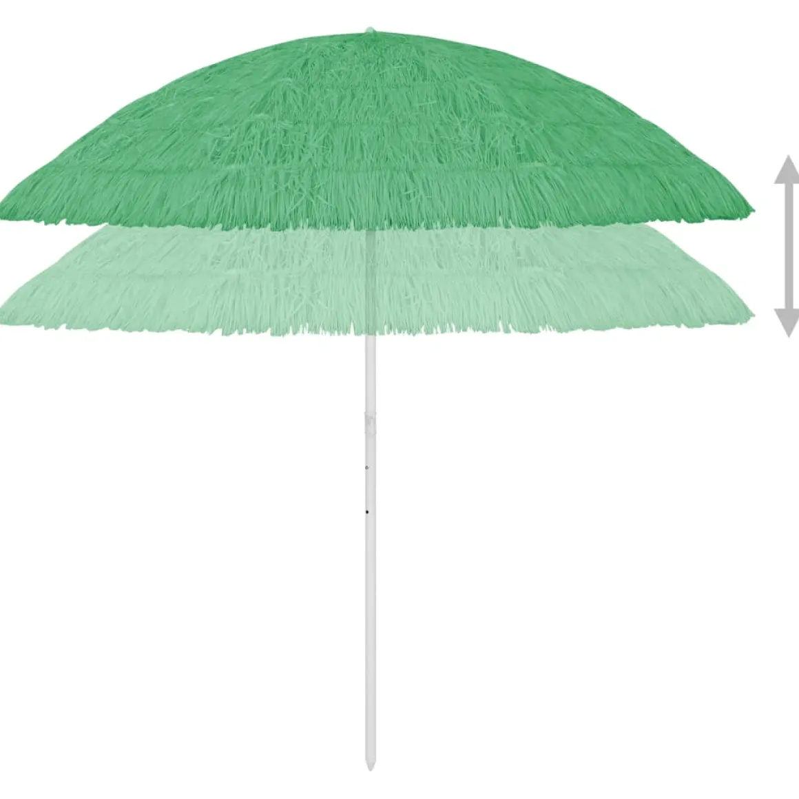 Sombrilla de playa Hawaii inclinación ajustable Ø260 cm