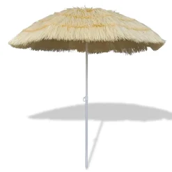 Sombrilla Hawái inclinable natural Ø160 cm