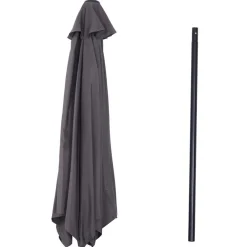 Sombrilla Outsunny reclinable con manivela 270x235 cm