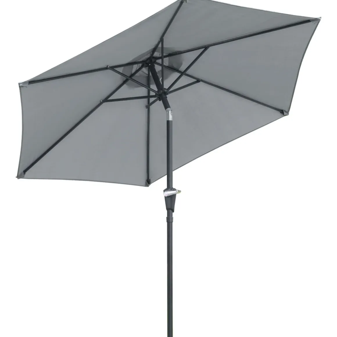 Sombrilla Portland Outsunny ángulo ajustable Ø230x216 cm