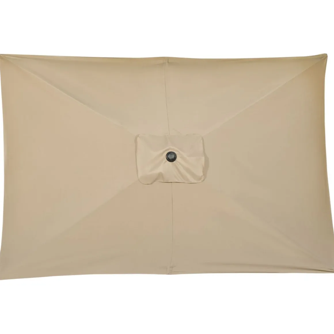 Sombrilla Sand Outsunny inclinable + plegable marrón 253x295x195 cm