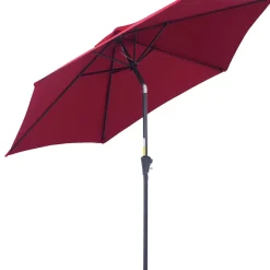 Sombrilla Toroni Outsunny reclinable + manivela Ø260x235 cm