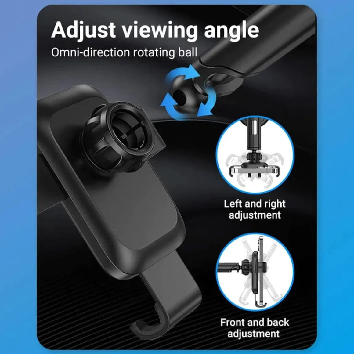 Soporte de Smartphone para coche Vention KCOB0 compatible hasta 7,2'' negro
