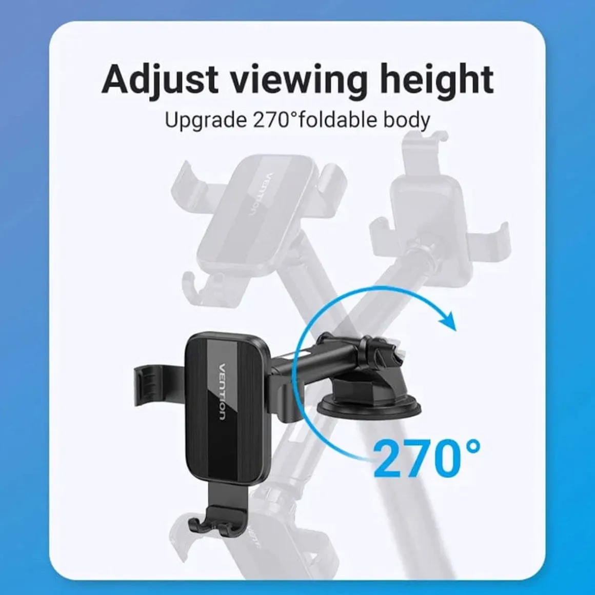 Soporte de Smartphone para coche Vention KCOB0 compatible hasta 7,2'' negro