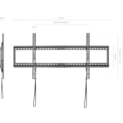 Soporte de TV Aisens WT90F-119 37''-90'' fijo negro