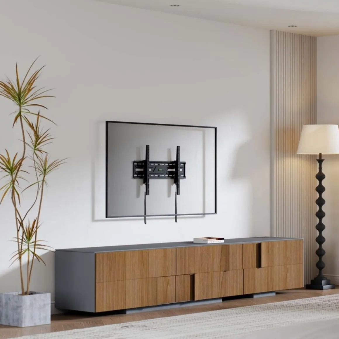 Soporte de TV Aisens WT86T-315 37"-86" inclinable para pared negro